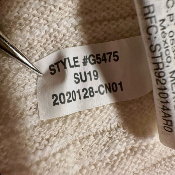 Madewell ‘Summer Ryder Cardigan Sweater in Stripe’ in “Pearl Ivory” Size Small - Picture 13 of 16